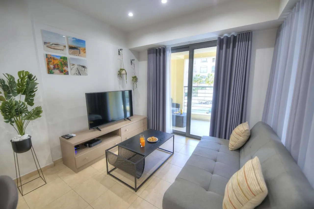 Elegant One Bedroom Apartment With Terrace In Uptown Portomaso Ddif1-4 Saint Julian's